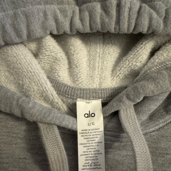 ALO Yoga Light Gray Hoodie - Picture 5 of 7